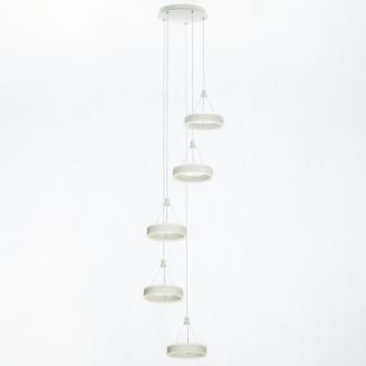 Каскадная люстра Citilux Дуэт CL719050, LED 100 Вт, белый, современный стиль