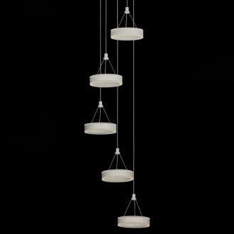 Каскадная люстра Citilux Дуэт CL719050, LED 100 Вт, белый, современный стиль