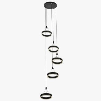 Каскадная люстра Citilux Дуэт CL719051, LED 100 Вт, черный, современный стиль