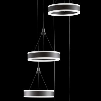 Каскадная люстра Citilux Дуэт CL719051, LED 100 Вт, черный, современный стиль