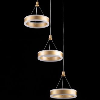 Каскадная люстра Citilux Дуэт CL719052, LED 100 Вт, золотой, современный стиль
