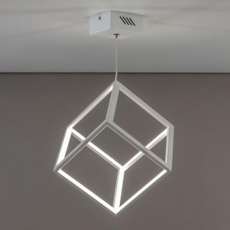 Подвесной светильник Citilux Куб CL719200, LED 30 Вт, белый, хай-тек стиль