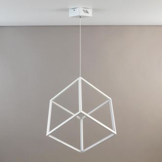 Подвесной светильник Citilux Куб CL719300, LED 40 Вт, белый, хай-тек стиль