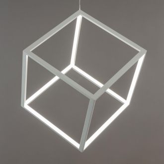 Подвесной светильник Citilux Куб CL719300, LED 40 Вт, белый, хай-тек стиль