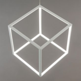 Подвесной светильник Citilux Куб CL719300, LED 40 Вт, белый, хай-тек стиль