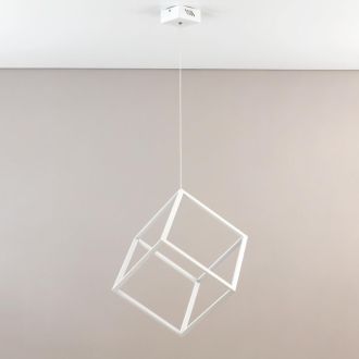 Подвесной светильник Citilux Куб CL719300, LED 40 Вт, белый, хай-тек стиль