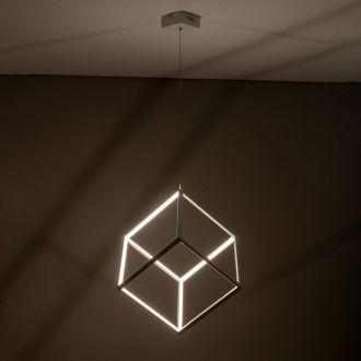 Подвесной светильник Citilux Куб CL719300, LED 40 Вт, белый, хай-тек стиль