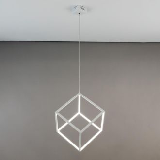 Подвесной светильник Citilux Куб CL719300, LED 40 Вт, белый, хай-тек стиль