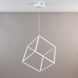 Подвесной светильник Citilux Куб CL719300, LED 40 Вт, белый, хай-тек стиль