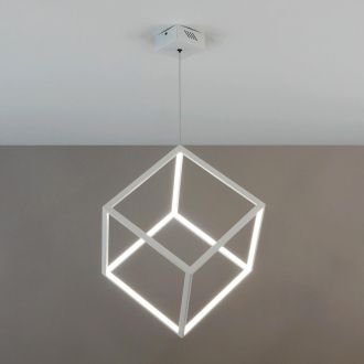 Подвесной светильник Citilux Куб CL719300, LED 40 Вт, белый, хай-тек стиль