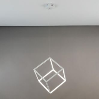 Подвесной светильник Citilux Куб CL719300, LED 40 Вт, белый, хай-тек стиль
