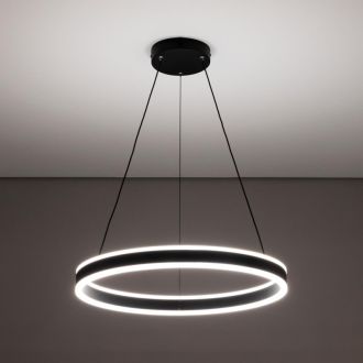 Подвесная люстра Citilux Дуэт CL719501, LED 53 Вт, черный/белый