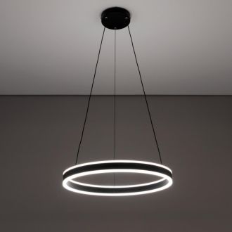 Подвесная люстра Citilux Дуэт CL719501, LED 53 Вт, черный/белый