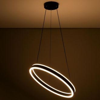 Подвесная люстра Citilux Дуэт CL719501, LED 53 Вт, черный/белый