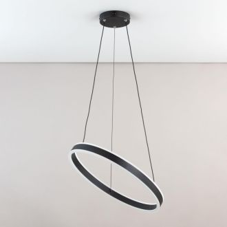Подвесная люстра Citilux Дуэт CL719501, LED 53 Вт, черный/белый