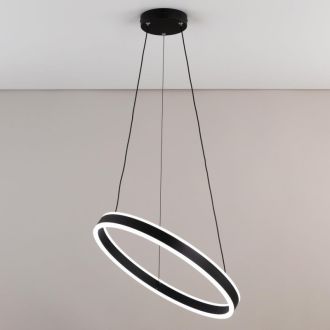 Подвесная люстра Citilux Дуэт CL719501, LED 53 Вт, черный/белый
