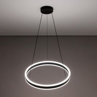 Подвесная люстра Citilux Дуэт CL719501, LED 53 Вт, черный/белый