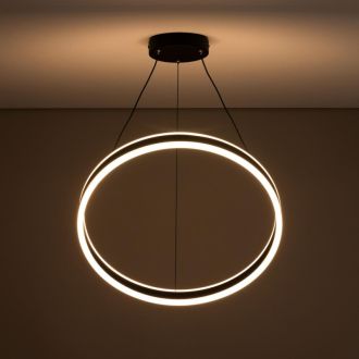Подвесная люстра Citilux Дуэт CL719501, LED 53 Вт, черный/белый