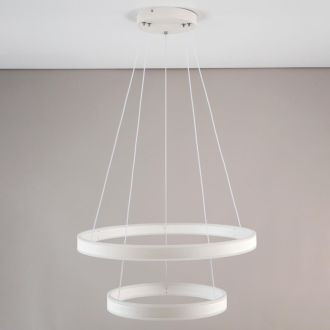 Каскадная люстра Citilux Дуэт CL719640, LED 108 Вт, белый, современный стиль
