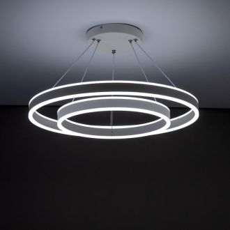 Каскадная люстра Citilux Дуэт CL719640, LED 108 Вт, белый, современный стиль