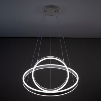 Каскадная люстра Citilux Дуэт CL719640, LED 108 Вт, белый, современный стиль