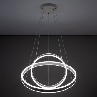 Каскадная люстра Citilux Дуэт CL719640, LED 108 Вт, белый, современный стиль