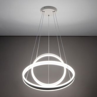 Каскадная люстра Citilux Дуэт CL719640, LED 108 Вт, белый, современный стиль