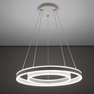 Каскадная люстра Citilux Дуэт CL719640, LED 108 Вт, белый, современный стиль