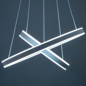 Каскадная люстра Citilux Дуэт CL719640, LED 108 Вт, белый, современный стиль