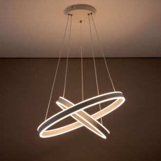 Каскадная люстра Citilux Дуэт CL719640, LED 108 Вт, белый, современный стиль