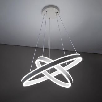 Каскадная люстра Citilux Дуэт CL719640, LED 108 Вт, белый, современный стиль