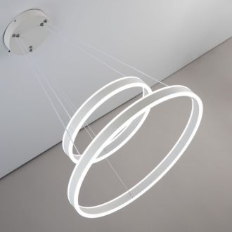 Каскадная люстра Citilux Дуэт CL719640, LED 108 Вт, белый, современный стиль