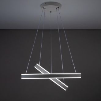 Каскадная люстра Citilux Дуэт CL719640, LED 108 Вт, белый, современный стиль