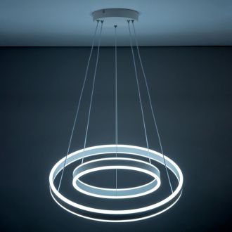 Каскадная люстра Citilux Дуэт CL719640, LED 108 Вт, белый, современный стиль