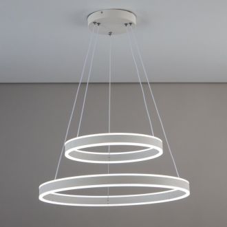 Каскадная люстра Citilux Дуэт CL719640, LED 108 Вт, белый, современный стиль