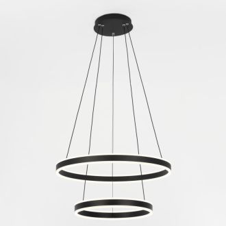 Каскадная люстра Citilux Дуэт CL719641, LED 108 Вт, черный, современный стиль