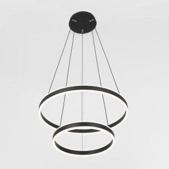 Каскадная люстра Citilux Дуэт CL719641, LED 108 Вт, черный, современный стиль