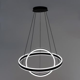 Каскадная люстра Citilux Дуэт CL719641, LED 108 Вт, черный, современный стиль