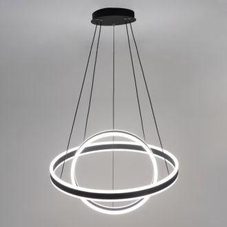 Каскадная люстра Citilux Дуэт CL719641, LED 108 Вт, черный, современный стиль