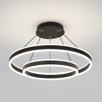 Каскадная люстра Citilux Дуэт CL719641, LED 108 Вт, черный, современный стиль