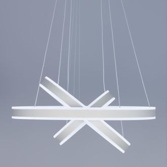 Подвесная люстра Citilux Дуэт CL719650, LED 145 Вт, белый, современный стиль