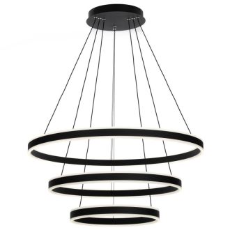 Подвесная люстра Citilux Дуэт CL719681, LED 195 Вт, черный, современный стиль