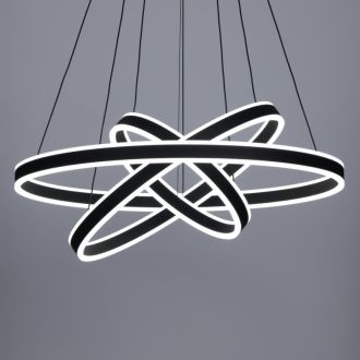 Подвесная люстра Citilux Дуэт CL719681, LED 195 Вт, черный, современный стиль