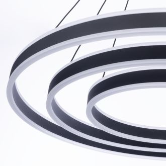 Подвесная люстра Citilux Дуэт CL719681, LED 195 Вт, черный, современный стиль