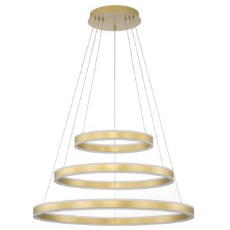 Подвесная люстра Citilux Дуэт CL719682, LED 195 Вт, золотой, современный стиль