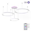Каскадная люстра Citilux Дуэт Смарт CL719A700, LED 180 Вт, белый Каскадная люстра Citilux Дуэт Смарт CL719A700, LED 180 Вт, белый