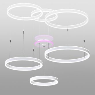Каскадная люстра Citilux Дуэт Смарт CL719A700, LED 180 Вт, белый