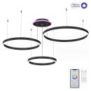 Каскадная люстра Citilux Дуэт Смарт CL719A701, LED 180 Вт, черный Каскадная люстра Citilux Дуэт Смарт CL719A701, LED 180 Вт, черный