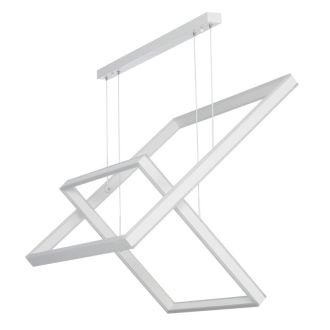 Каскадная люстра Citilux Дуэт CL719K210, LED 150 Вт, белый, современный стиль