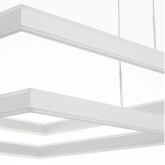 Каскадная люстра Citilux Дуэт CL719K210, LED 150 Вт, белый, современный стиль